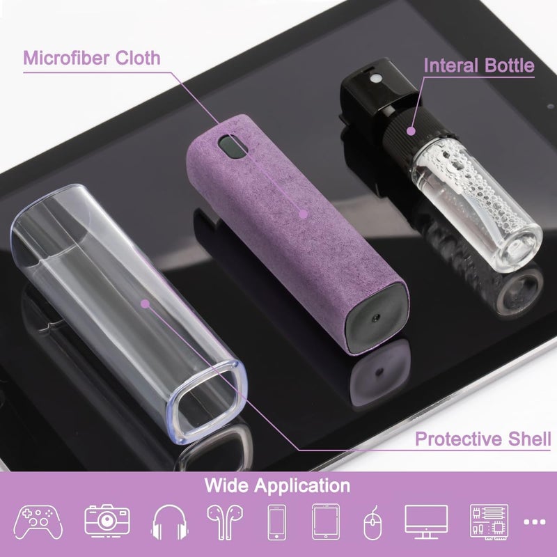 walrfid Screen Cleaner Touchscreen Mist Spray, Cleaning Kit for Electronic Smart Phone TV, Laptop, Computer LCD Flat Screens, Eyeglasses, Compatible with iPhone iPad MacBook Pro - Lightpurple - Image 2